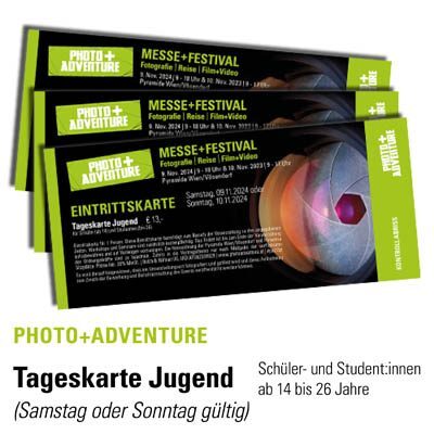 Produktbild Messe Tageskarte Jugend Photo+Adventure 2024